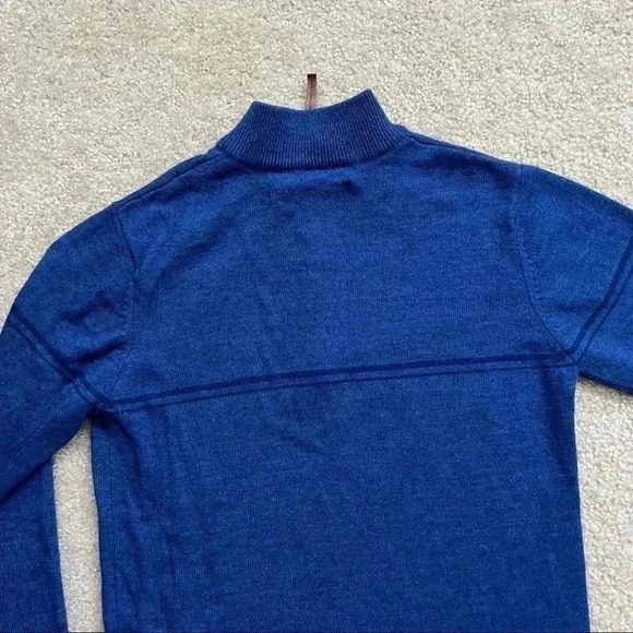 Obermeyer Zurich 1/2 Zip Wool Sweater Blue Men’s Size Medium Style# 26005 Ski - Picture 14 of 15